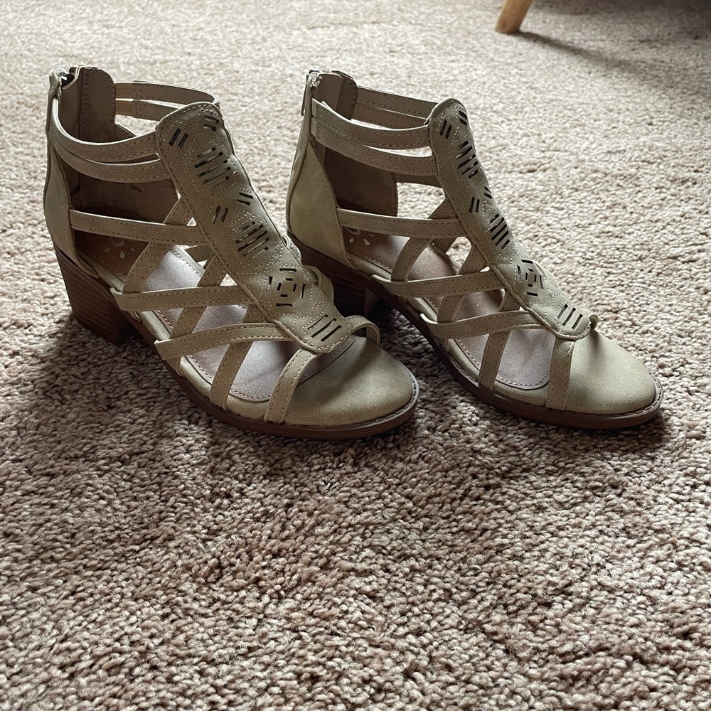 Girls justice dress sandals